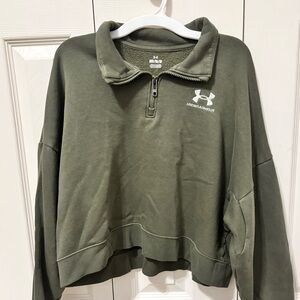 Under Armour Olive Green Fleece Pullover
